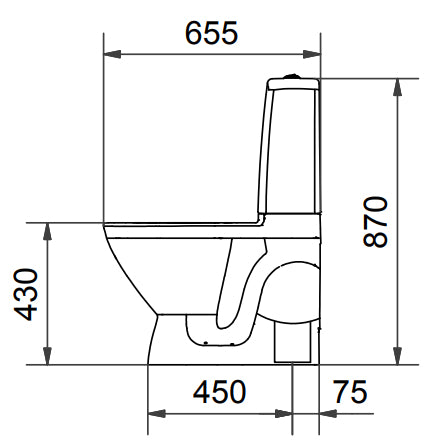 WC-istuin 9085 Softclose kannella