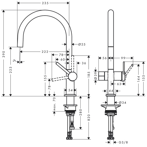 Keittiöhana Talis M54 J 220 PKV