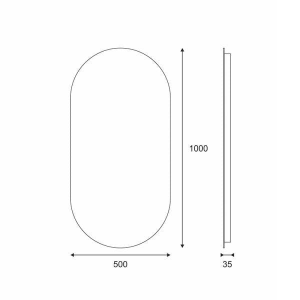 Valopeili Capsul 500x1000x35mm