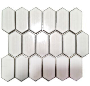 CG CH471 Hexagon Long White Mosaic