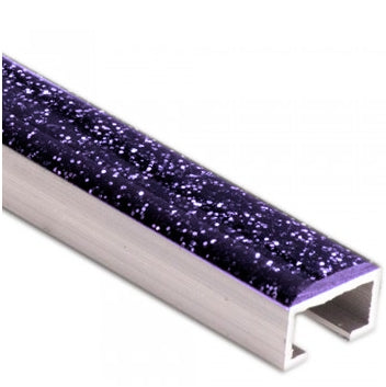 Laattalista 15mm Glitter violetti