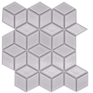 POV 02 3D Wurfel Uni Weib Glossy Mosaic