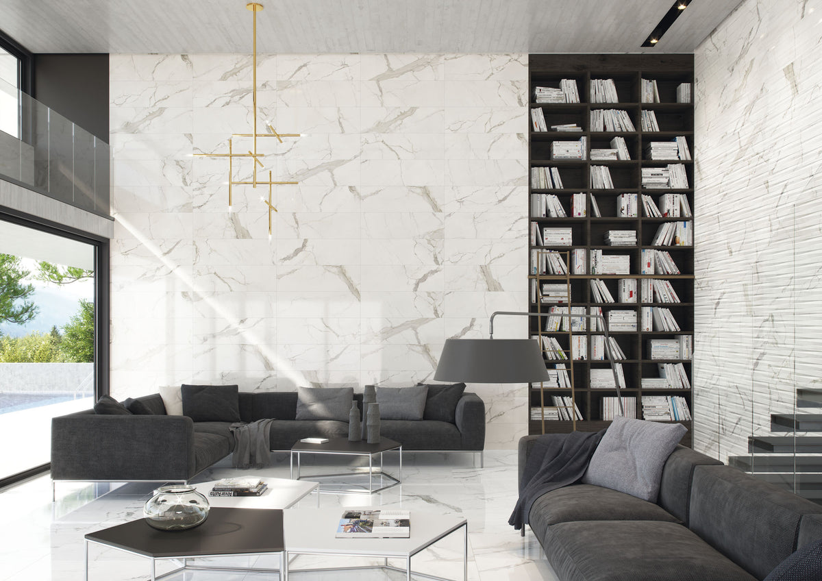 Marmo Statuario 30x90 Brillo