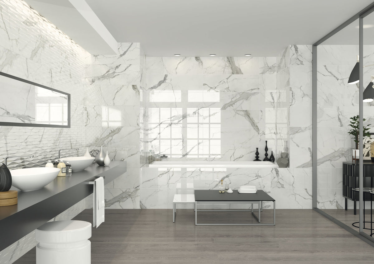 Marmo Statuario 30x90 Brillo
